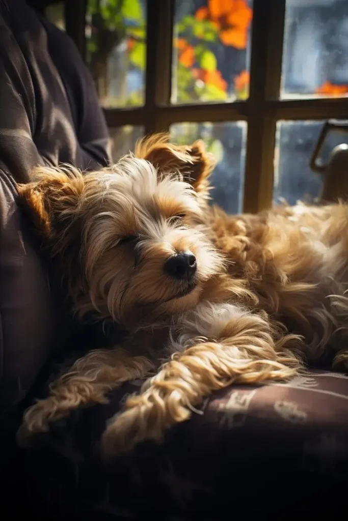 A smiling groomer scheduling a dog’s next grooming appointment while handing a client a booking card in a calm, upscale pet salon.